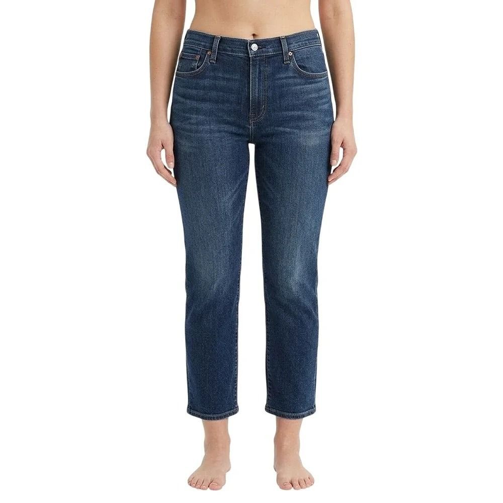Levi's 724 High-Rise Straight Ankle Dark Wash Blue Size 28 Stretch Jeans